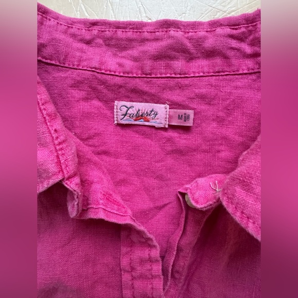 Faherty 100% Linen Button Down - Picture 2 of 3